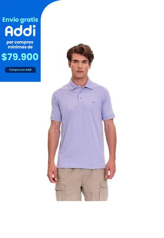 Camiseta Tipo Polo En Jersey Para Hombre Totto Morada Mkp Totto