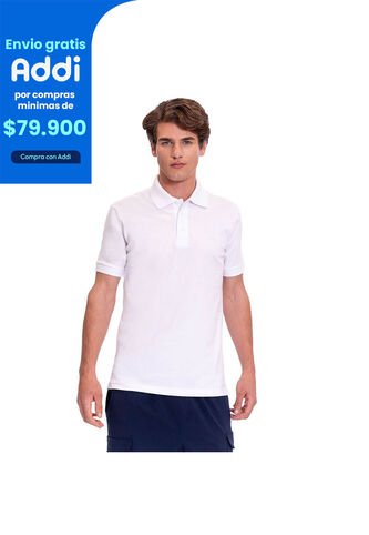 Camiseta Tipo Polo En Jersey Para Hombre Totto Blanca Mkp Totto