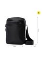 Bolso Para Hombre Kano Crossbody Negro de Totto