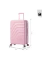Maleta De Viaje Mediana 360 Bazy + 2.0 Rosada de Totto