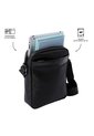 Bolso Para Hombre Kano Crossbody Negro de Totto