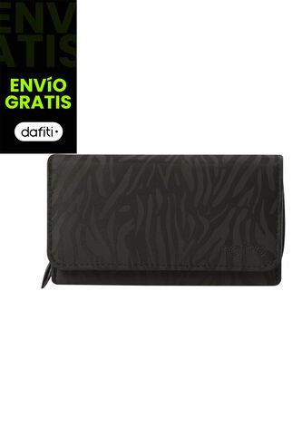 Billetera Texture Var Con RFID Blocker Negra Totto