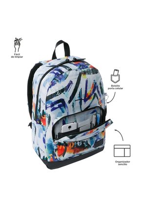 Morral Universitario Porta PC 14" Tocax Blanco Hombre