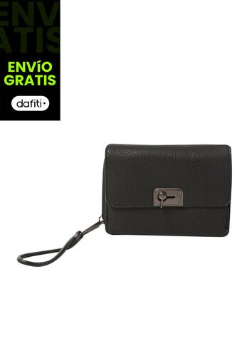 Billetera Smooth Cri Con RFID Blocker Negra Totto