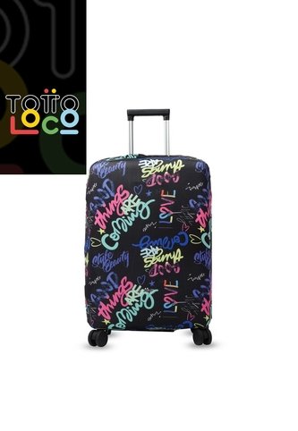 Forro Para Maletas De Viaje Apront Negra Mediana Totto