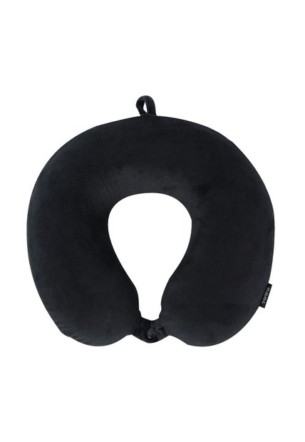 Almohada De Viaje Pylot Con Memory Foam Negra