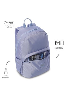 Morral Universitario Trik 2.0 Porta PC 14" Morado Mujer
