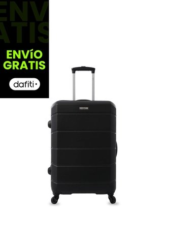Maleta De Viaje Mediana 360 Rayatta Negra Totto