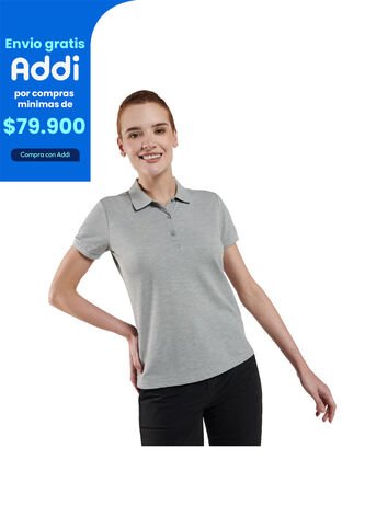 Camisa Polo Masara Gris Mujer Totto