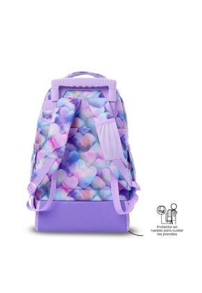 Maleta Con Ruedas Niña Porta PC 15.4" Renglón Con Corazones