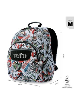 Morral Juvenil Porta PC 13" Gommas Gris