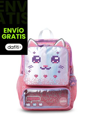 Morral Para Niña Andy Cat Mediano Rosado Totto