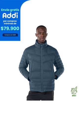 Chaqueta Acolchada Para Hombre Palmero Con Strap Azul Totto
