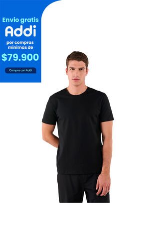 Camiseta Para Hombre Manne Negra Totto