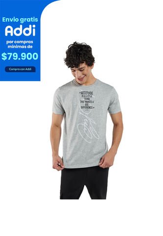 Camiseta Para Hombre Mozartpro Gris Totto