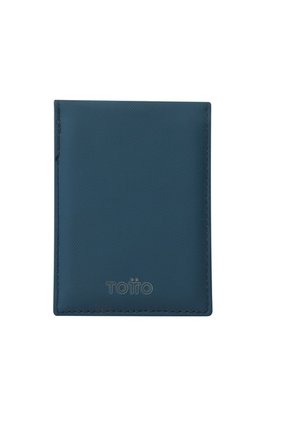 Billetera Dual Pequeña Con RFID Blocker Azul