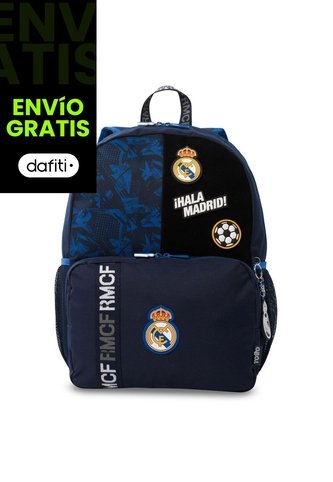 Morral Escolar Real Madrid Grande Azul Totto