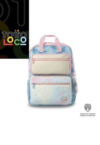 Morral Para Niña Bloum Mediano Color Azul Totto