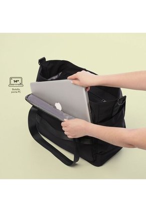 Bolso Para Mujer Maxi Tote Negro