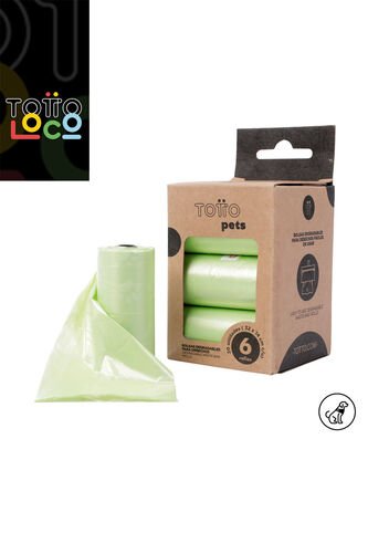 Bolsa Para Mascota Poopbag Lampy Verde Totto