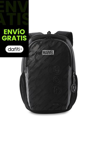Morral Para Hombre Marvel Black Mediano Negro Totto