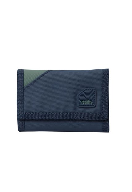 Billetera Contrast Bak Con RFID Blocker Azul
