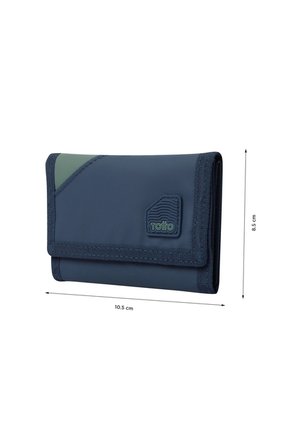 Billetera Contrast Bak Con RFID Blocker Azul