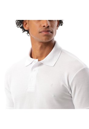 Camisa Polo Para Hombre Basic Cad Blanca