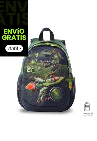 Morral Para Niño Explorer Ship Mediano Verde Totto