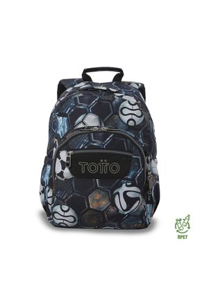 Morral Juvenil Porta PC 13" Gommas Estampado De Fútbol
