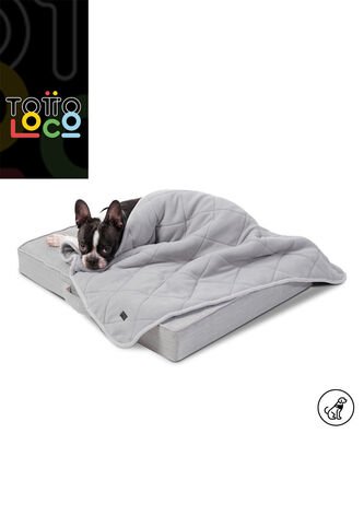 Manta Grande Warm L Color Gris Totto