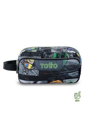 Cartuchera Multiuso Agapec Grande Negra Hombre Totto