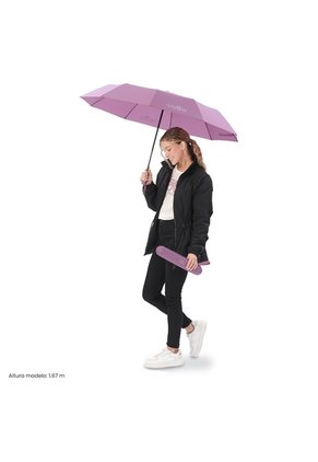 Sombrilla Grande Brella Con Filtro UV Morada