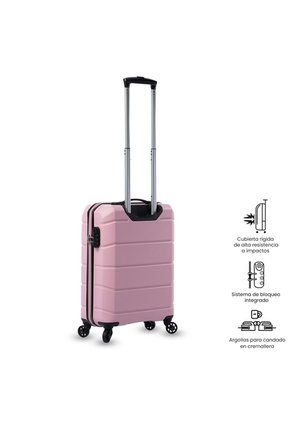Maleta De Cabina 360 Rayatta S2 10 Kilos Rosada