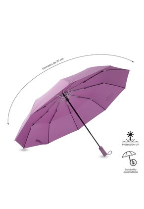 Sombrilla Grande Brella Con Filtro UV Morada