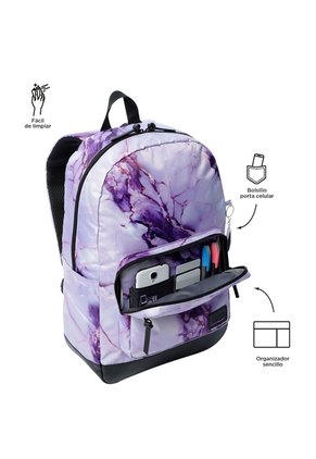 Morral Universitario Porta PC 14" Tocax Morado Mujer