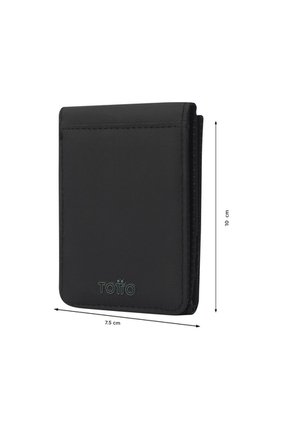 Billetera Dual Grande Con RFID Blocker Negra