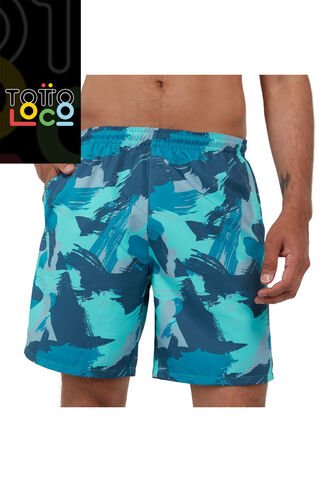 Pantaloneta Estampada Para Hombre Abriko Totto