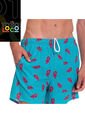 Pantaloneta Estampada Para Hombre Lown Verde de Totto