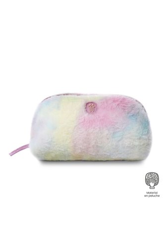 Cartuchera Escolar En Peluche Para Niña Fluffy Rosada Totto