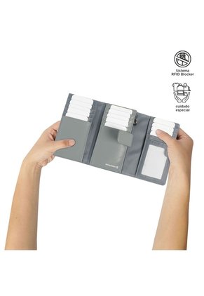 Billetera Style Don Con RFID Blocker Gris