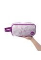 Cartuchera Escolar Grande Para Niña 2 Cuerpos Tie Blanca/Rosada de Totto