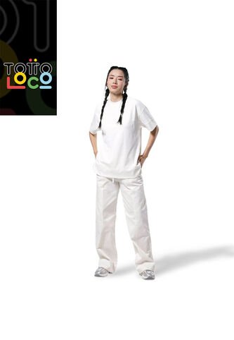 Pantalón Unisex Travy Blanco Totto