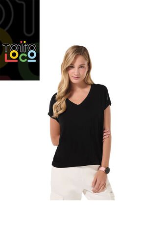 Top Para Mujer Morrocoy Negro Totto