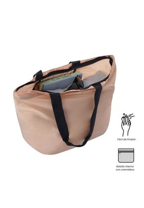 Bolso Plegable Shopping Ramel Liviana Durazno