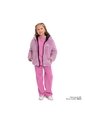 Chaqueta Para Niña Boa Acolchada Doble Faz Negra de Totto