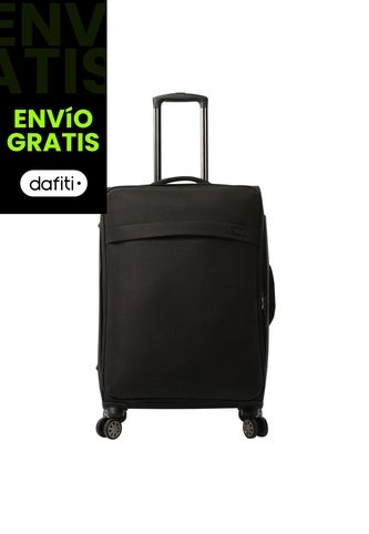 Maleta De 23 Kg 360 Canvas Mediana Negra Totto