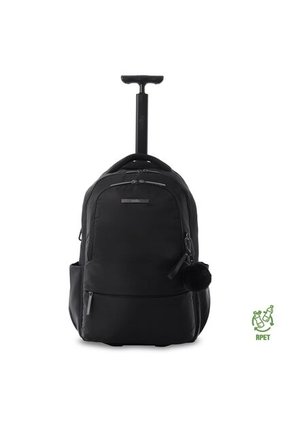 Morral Con Ruedas Para Viaje Trolley Mediano Negro