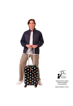 Maleta De Viaje 360 Mickey Iconic Color Negro