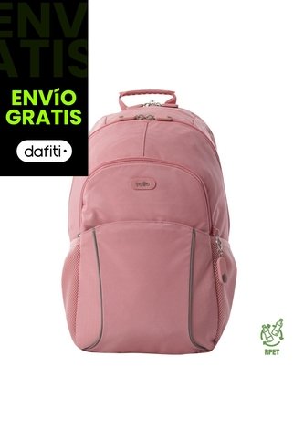 Morral Mochila Para Mujer Porta Pc Rosa Claro Cambri Totto Totto